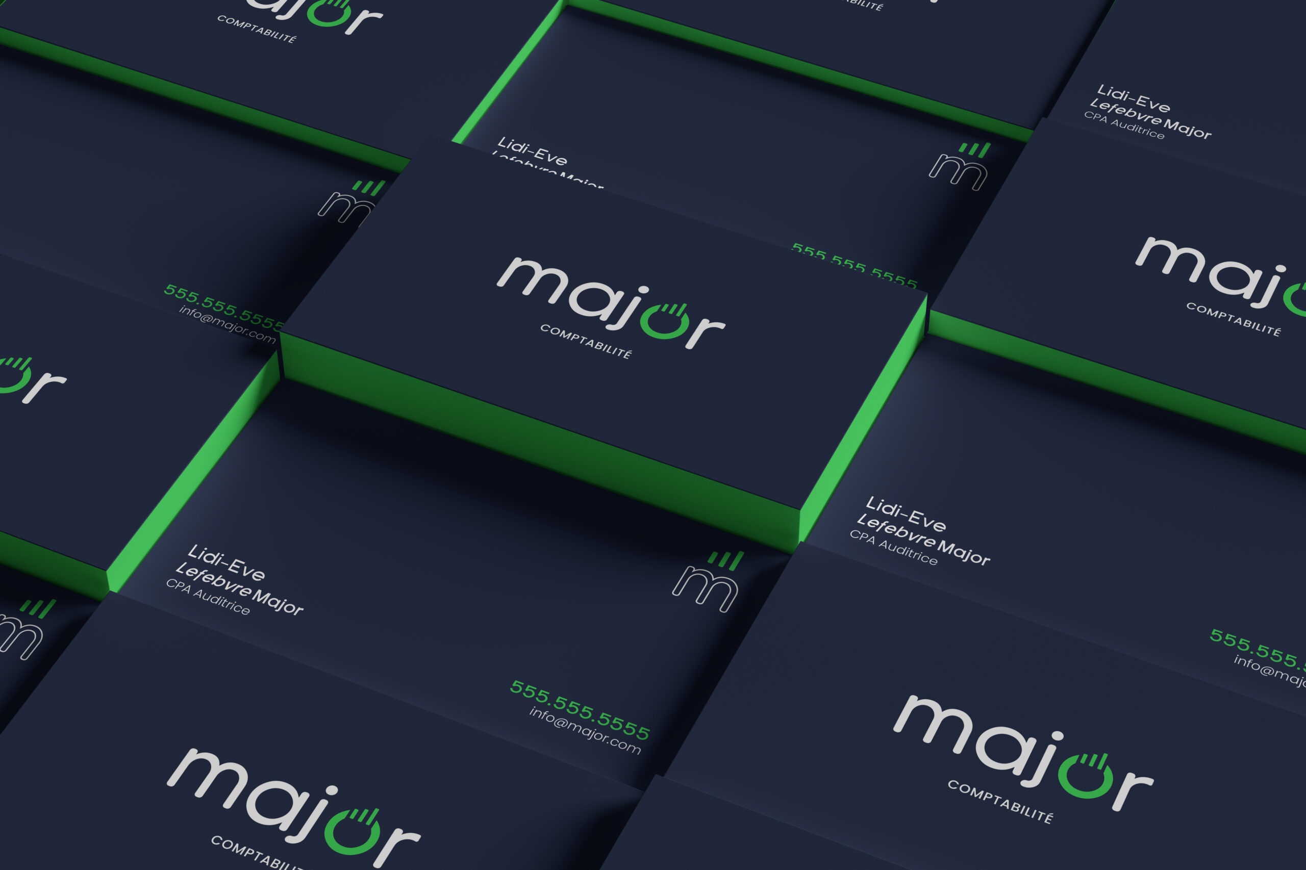 cartes d'affaire Major